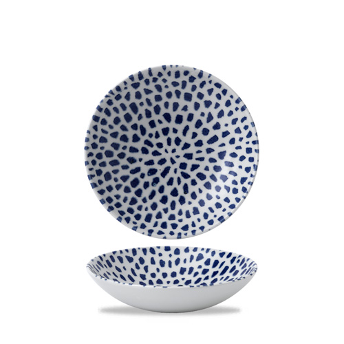 Schaal 18.2cm blauw Terrazzo Blue Dudson