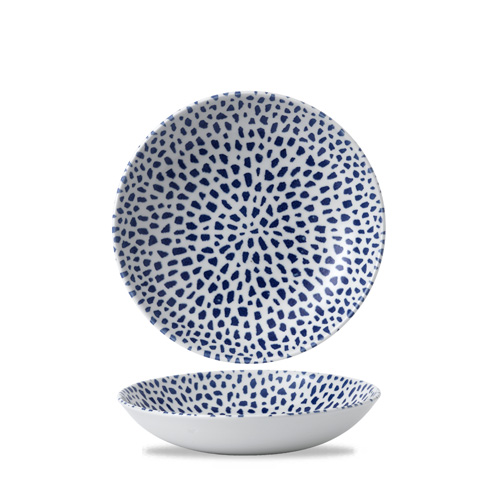 Schaal 24.8cm blauw Terrazzo Blue Dudson