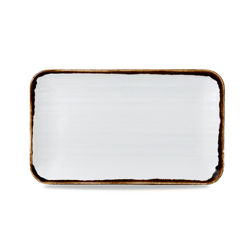 Schaal rond 27x16cm wit Harvest Natural Dudson