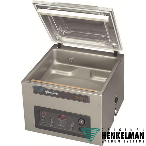 acuumverpakkingsmachine boxer 42 rvs tafelmodel afm 48x52x45cm vermogen 230v 1 50hz 075 10 kw