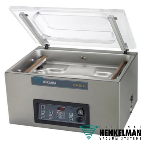 acuumverpakkingsmachine boxer 52 rvs tafelmodel afm 70x53x44cm vermogen 230v 1 50hz 075 10 kw