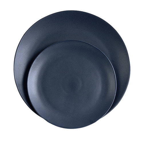 BORD PLAT ROND DIAM 20CM BLACK GASTRO BY RON BLAAUW