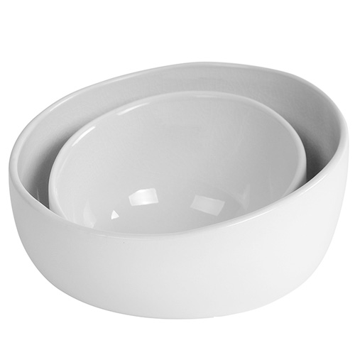 SERVEERSCHAAL TOELOPEND DIAM 16CM OFF WHITE GASTRO BY RON BLAAUW