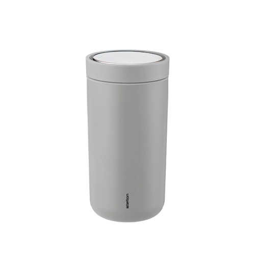 lick to go beker inh 02l soft light grey stelton