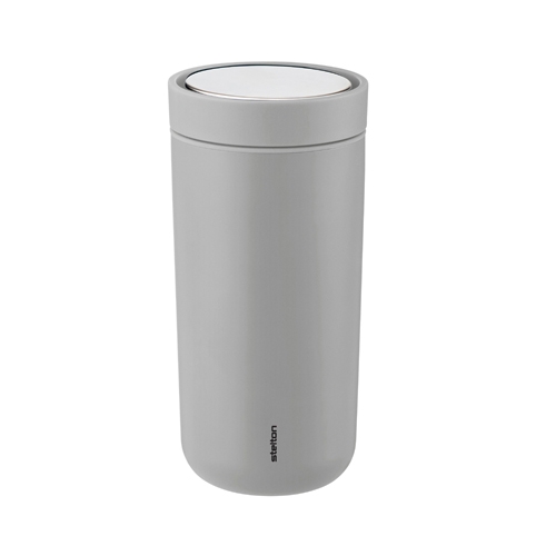 lick to go beker inh 04l soft light grey stelton