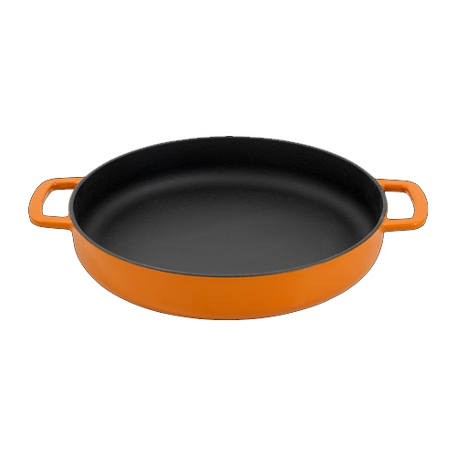 raadpan sous chef 2 handvaten diam 24cm oranje combekk