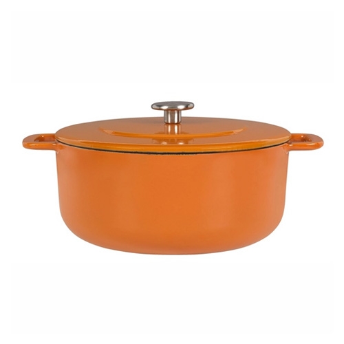 utch oven sous chef geemailleerd diam 24cm oranje combekk