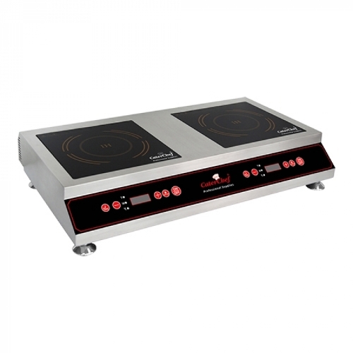 nductiekookplaat afm 81x47cm 2x230v 7000w caterchef