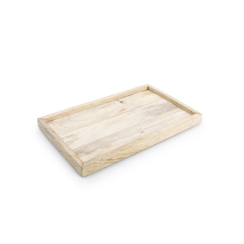 ienblad mangohout rechthoekig afm 25x15cm wood en food