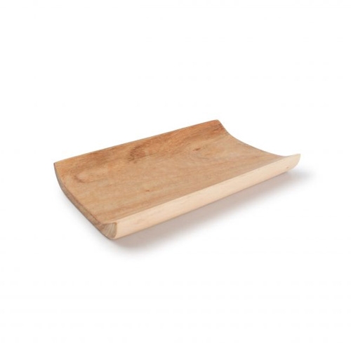 erveerplank gebogen rand rechthoekig afm 25x13cm acacia palla wood en food