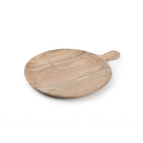 erveerplank met greep rond afm 25x25cm acacia palla wood en food