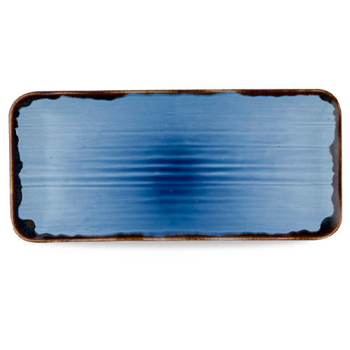 BORD RECHTH DIAM 35X16CM HARVEST INDIGO DUDSON