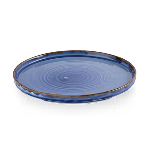 BORD PLAT OPSTAANDE RAND DIAM 21CM HARVEST INDIGO DUDSON