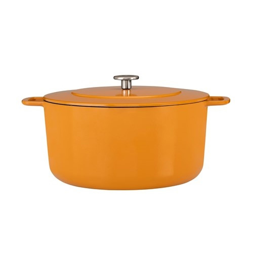 DUTCH OVEN SOUS CHEF GEËMAILLEERD DIAM 32CM ORANJE COMBEKK