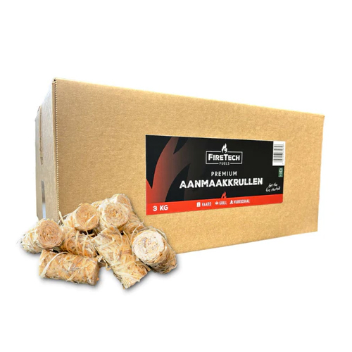 premium aanmaakkrullen ca 250 stuks ihn 3 kilo firetech