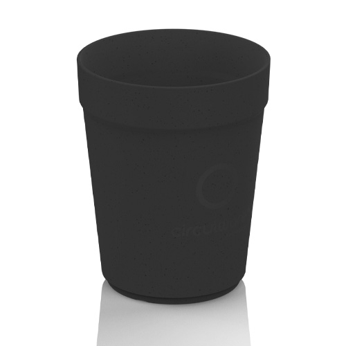 rinkbeker circulcup 300ml black polypropyleen doos a 192 stuks