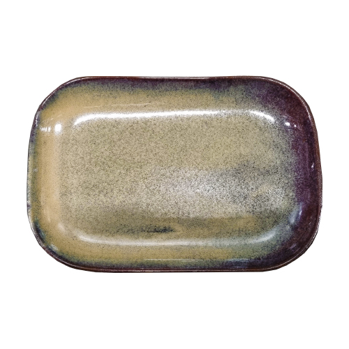 bord rechthoekig kaito stoneware afm 29x195cm kleur forest green