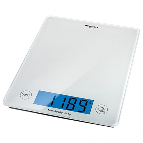 KEUKENWEEGSCHAAL ELEGANCE DIGITAAL 5KG 1GR WESTMARK