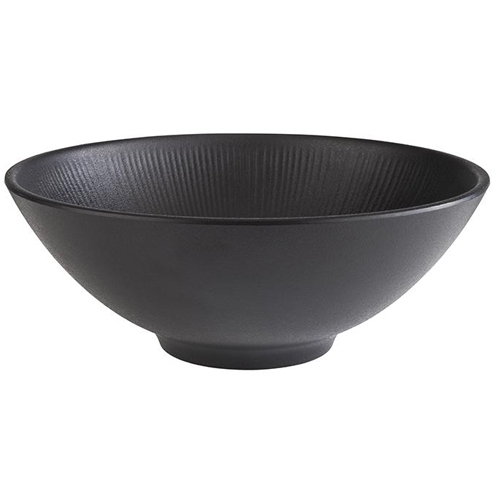 chaal diam 24cm hgt 9cm melamine zwart nero