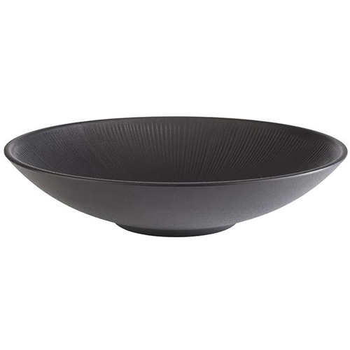 chaal diam 30cm hgt 7cm melamine zwart nero