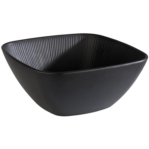 chaal afm 25x25cm hgt 11cm melamine zwart nero