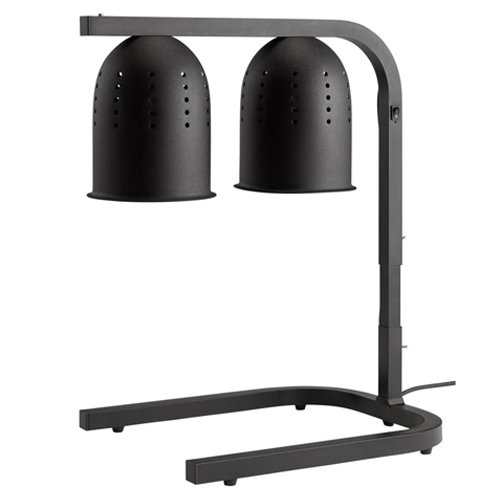 nfrarood warmtebrug inclusief 2 lampen afm 50x35cm zwart