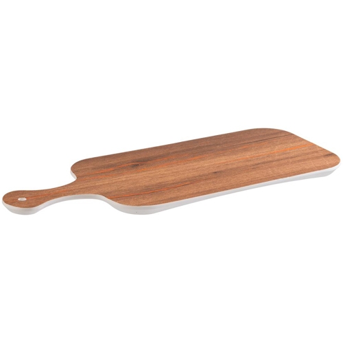 erveerschaal met handvat afm 50x20cm bruin melamine crazy wood