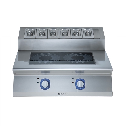 nductie kookplaat xp 700 2 inductie zones en 6 x 1 9gn bakken electrolux