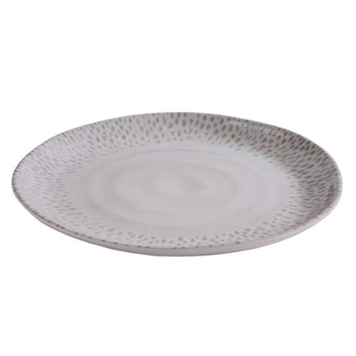 chaal plat diam 265cm hgt 25cm wit grijs melamine footmark