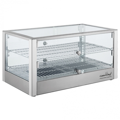 armhoudvitrine afm 40x70cm hgt 376cm 230v 1000w zilver roestvrijstaal caterchef