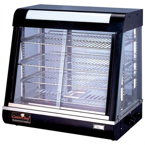 armhoudvitrine afm 437x66cm hgt 645cm 230v 1840w zwart roestvrijstaal caterchef