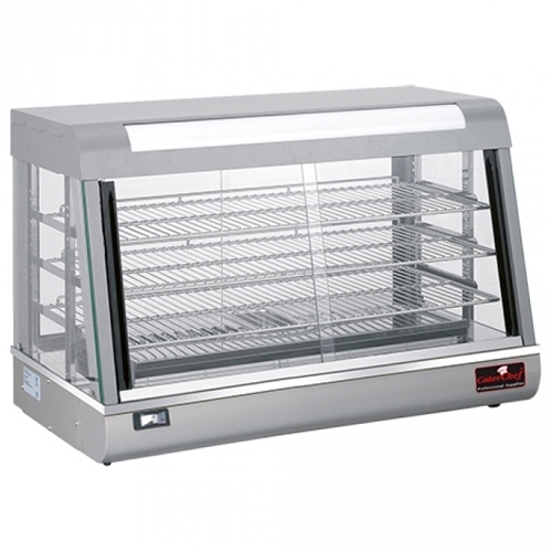 armhoudvitrine afm 48x90cm hgt 605cm 230v 1840w zilver roestvrijstaal caterchef