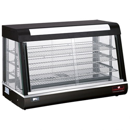 armhoudvitrine afm 48x90cm hgt 605cm 230v 1840w zwart roestvrijstaal caterchef