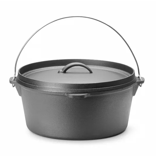 ietijzeren pan met deksel inh 9l diam 310mm hendi