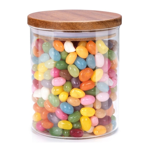 oorraadpot inh 600ml borosilicaatglas met deksel