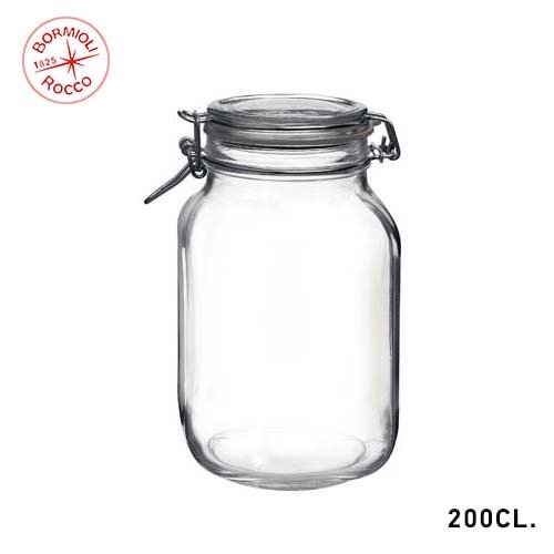 eckpot fido glas inh 200cl vierkant rocco bormioli