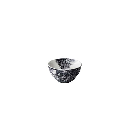 om diam 15cm inh 800ml zwart bubbles q authentic