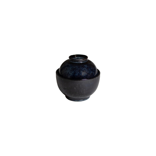om met deksel 13x8cm 600ml blauw sakura q authentic