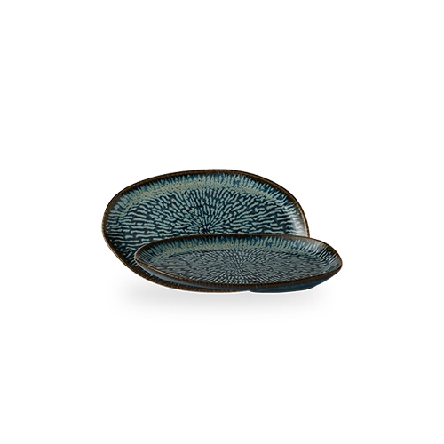 ord langwerpig afm 26x15cm envisage cascade sapphire blue churchill