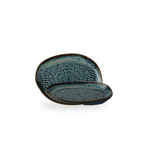 ord langwerpig afm 26x20cm envisage cascade sapphire blue churchill