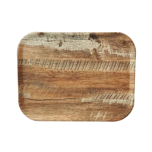 ienblad woodart afm 43x33cm chestnut serve tray