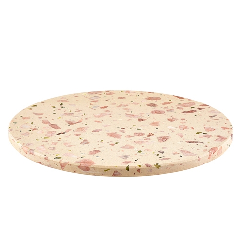 resentatie plateau diam 33cm terrazzo kleur multi