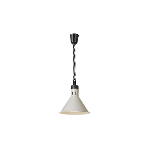 armtelamp verstelbaar conisch wit 230v 250w diam 275cm hendi