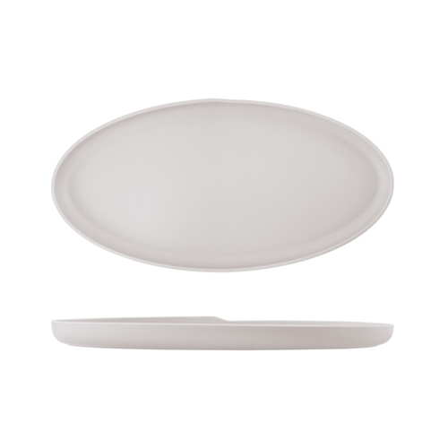 chaal ovaal kopenhagen afm 475x24cm melamine kleur wit