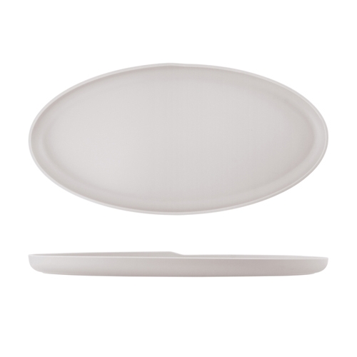 chaal ovaal kopenhagen afm 55x275cm melamine kleur wit