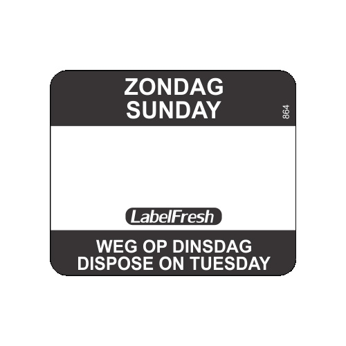 abelfresh easy 500 labels zondag sunday weg op