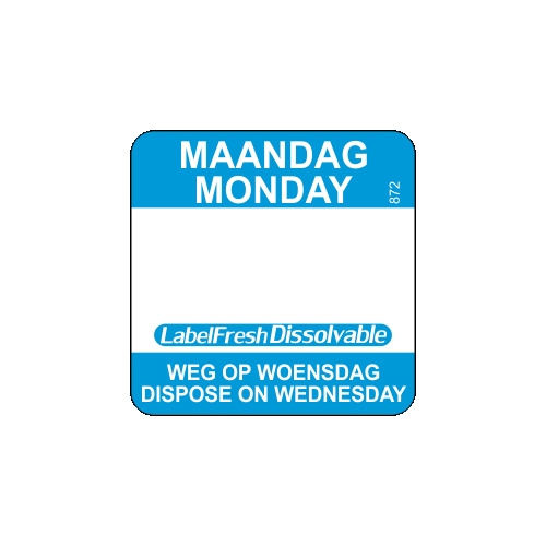 abelfresh easy oplosbaar 500 labels maandag monday weg op