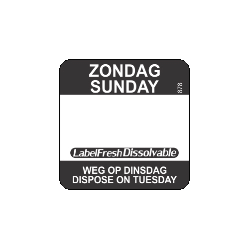 abelfresh easy oplosbaar 500 labels zondag sunday weg op