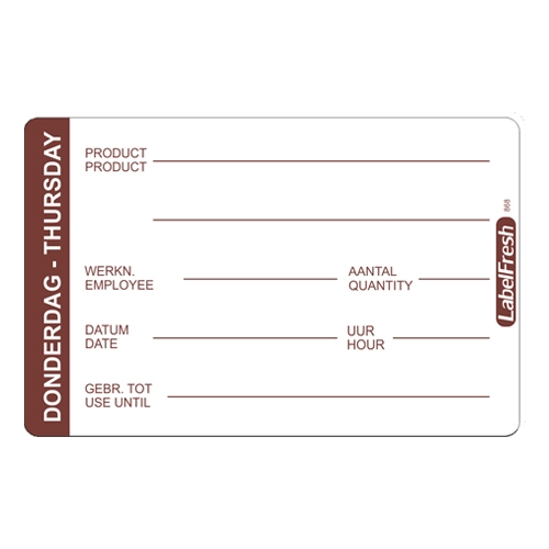 abelfresh pro 500 labels donderdag thursday