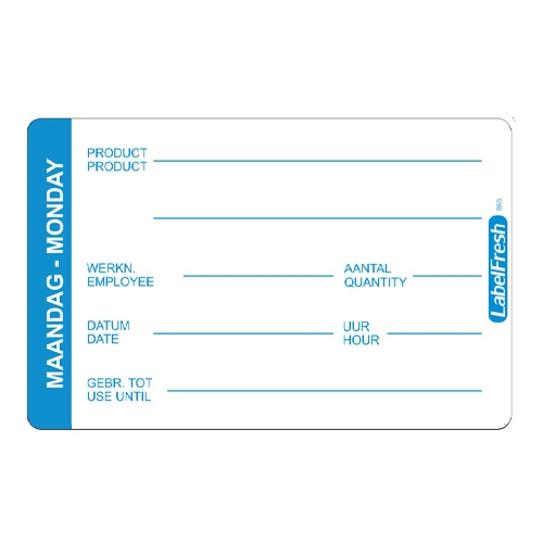 abelfresh pro 500 labels maandag monday